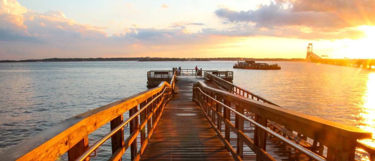 Newport seaway beautiful sunset