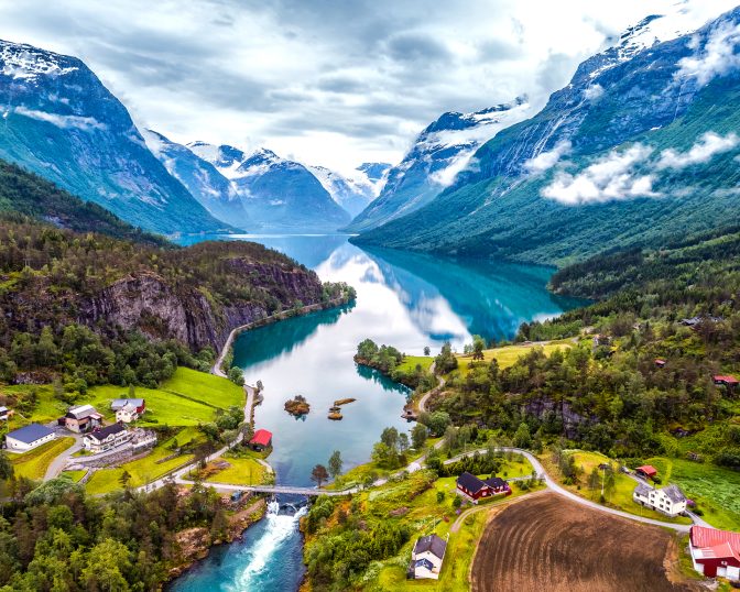 Scandinavian fiord with yacht charter