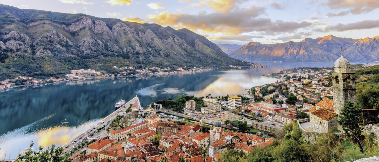 Montenegro lake beautiful sunset landscape nature